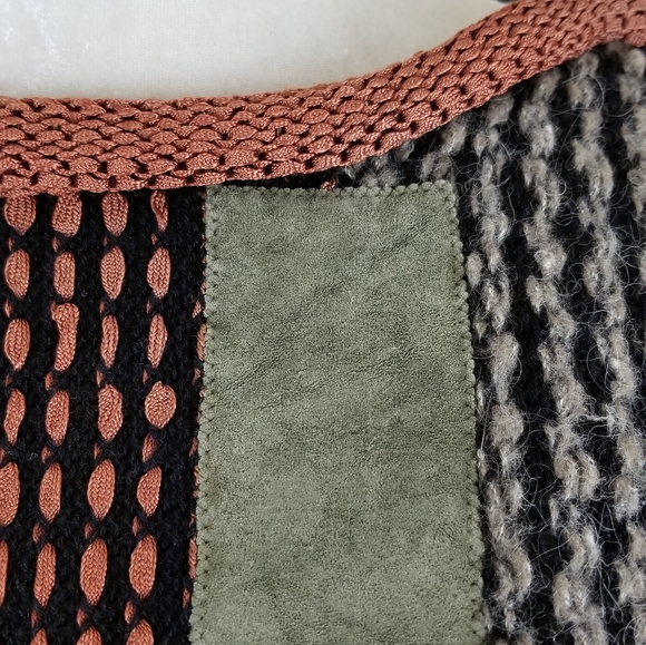 VTG 80s Pepa Pombo Knit Mixed Media Sweater - Picture 8 of 13